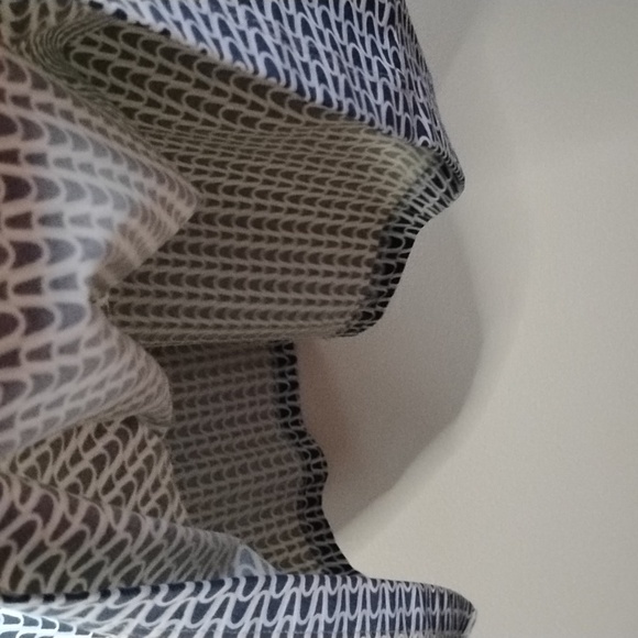 J. McLaughlin Luxury Blue and White Midi Shirt Dress Preppy Minimalist - Picture 12 of 16